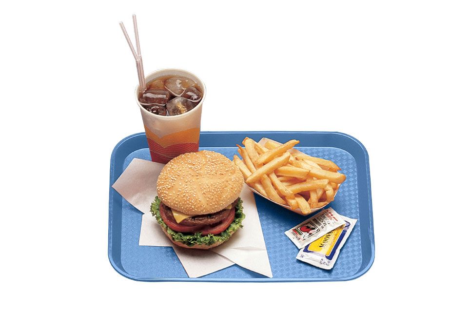 Поднос Cambro 1216FF син.