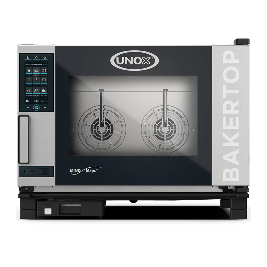 Пароконвектомат UNOX XEBC-04EU-EPLM-MP, электрический, с универсальными направляющими