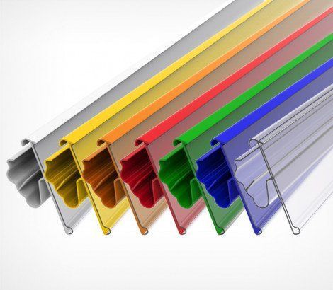 Ценникодержатель двухпозиционный EuroposGroup LST39, 988 мм, прозрачный