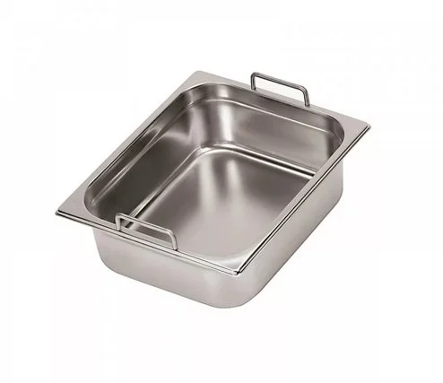 Гастроёмкость из нержавеющей стали Abat GN1/2 средн. Н150 с ручк. Гастроёмкость из нержавеющей стали Abat GN1/2 средн. Н150 с ручк.