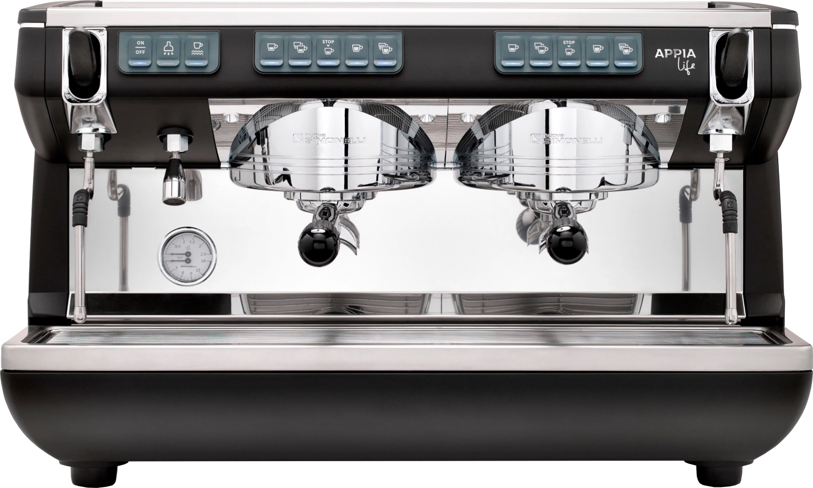Nuova Simonelli Кофемашина Appia Life 2Gr V 220V Black, economizer Nuova Simonelli Кофемашина Appia Life 2Gr V 220V Black, economizer