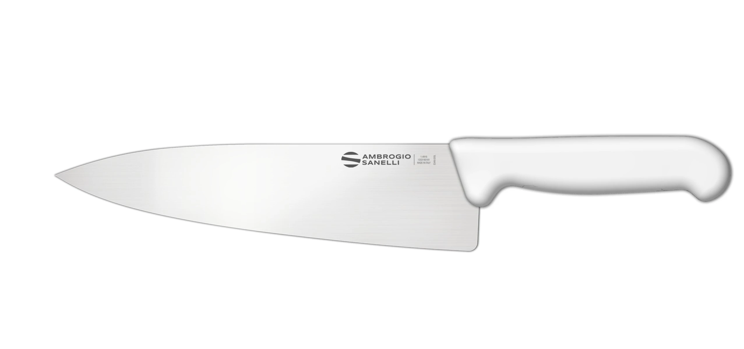 Нож Sanelli Ambrogio серии Supra Colore, SC49020W, кухонный 200 х 48 мм, белый Нож Sanelli Ambrogio серии Supra Colore, SC49020W, кухонный 200 х 48 мм, белый
