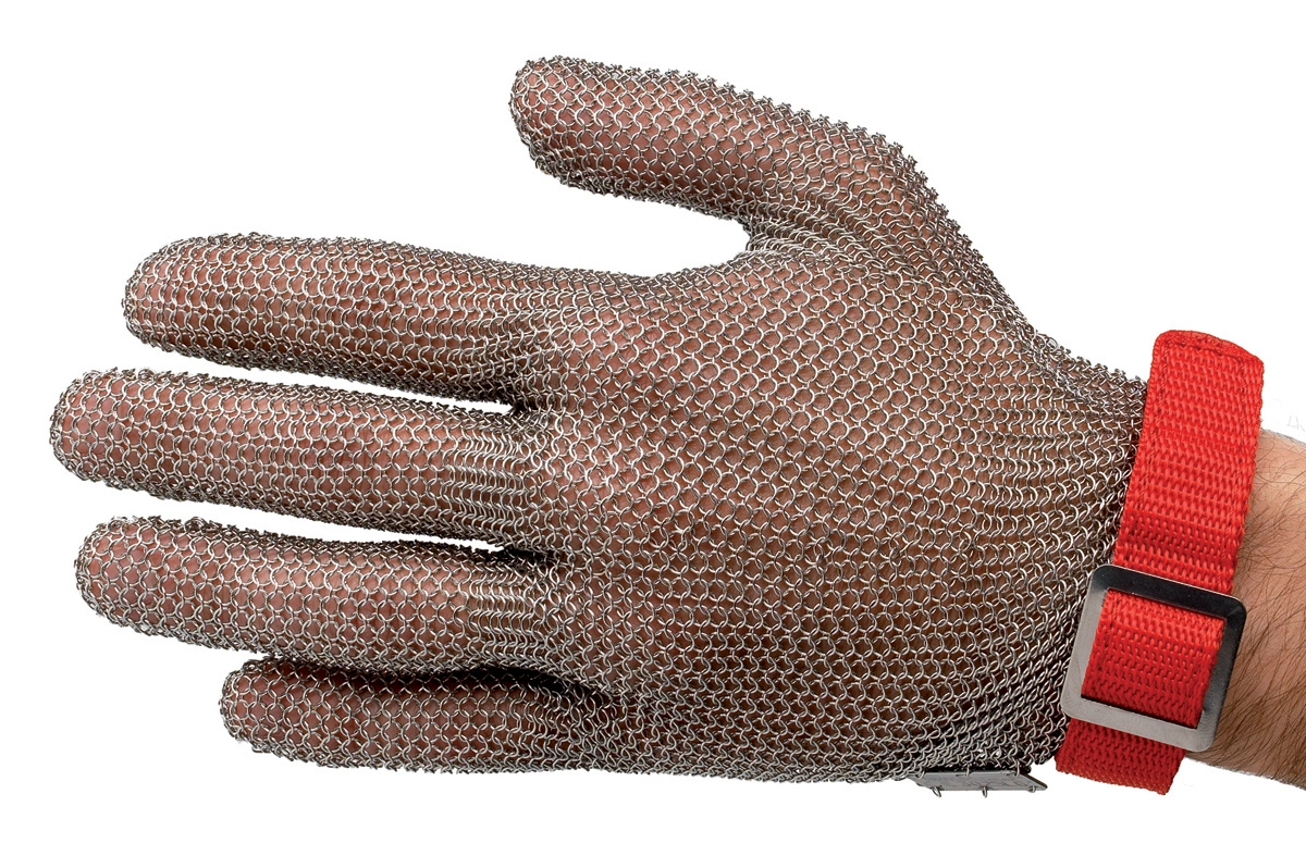 Перчатка кольчужная Manulatex A1852003, размер М средний, красная Перчатка кольчужная Manulatex A1852003, размер М средний, красная