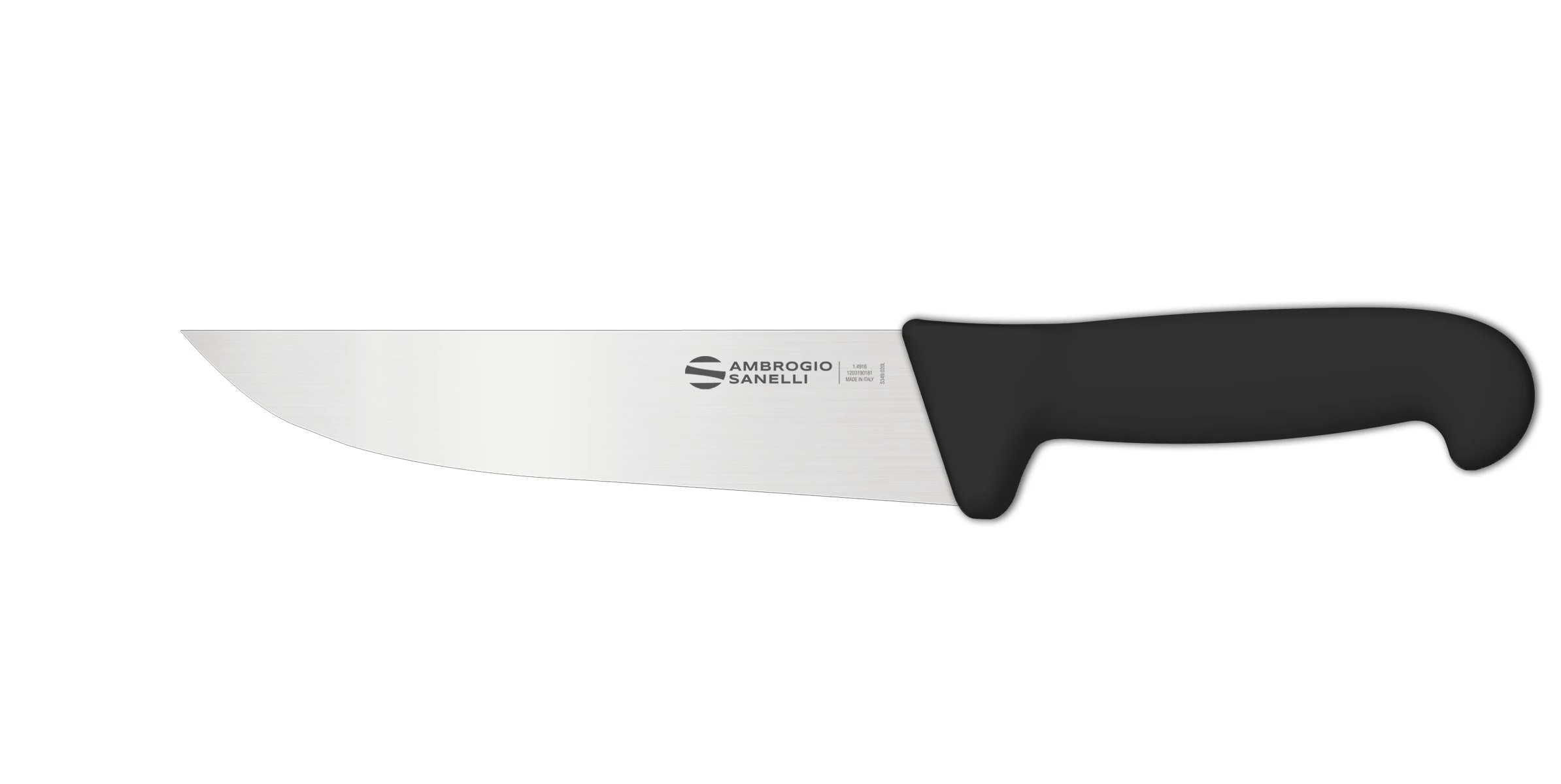 Нож Sanelli Ambrogio серии Supra, SM09018B, для мяса 180 х 37 мм, черный Нож Sanelli Ambrogio серии Supra, SM09018B, для мяса 180 х 37 мм, черный