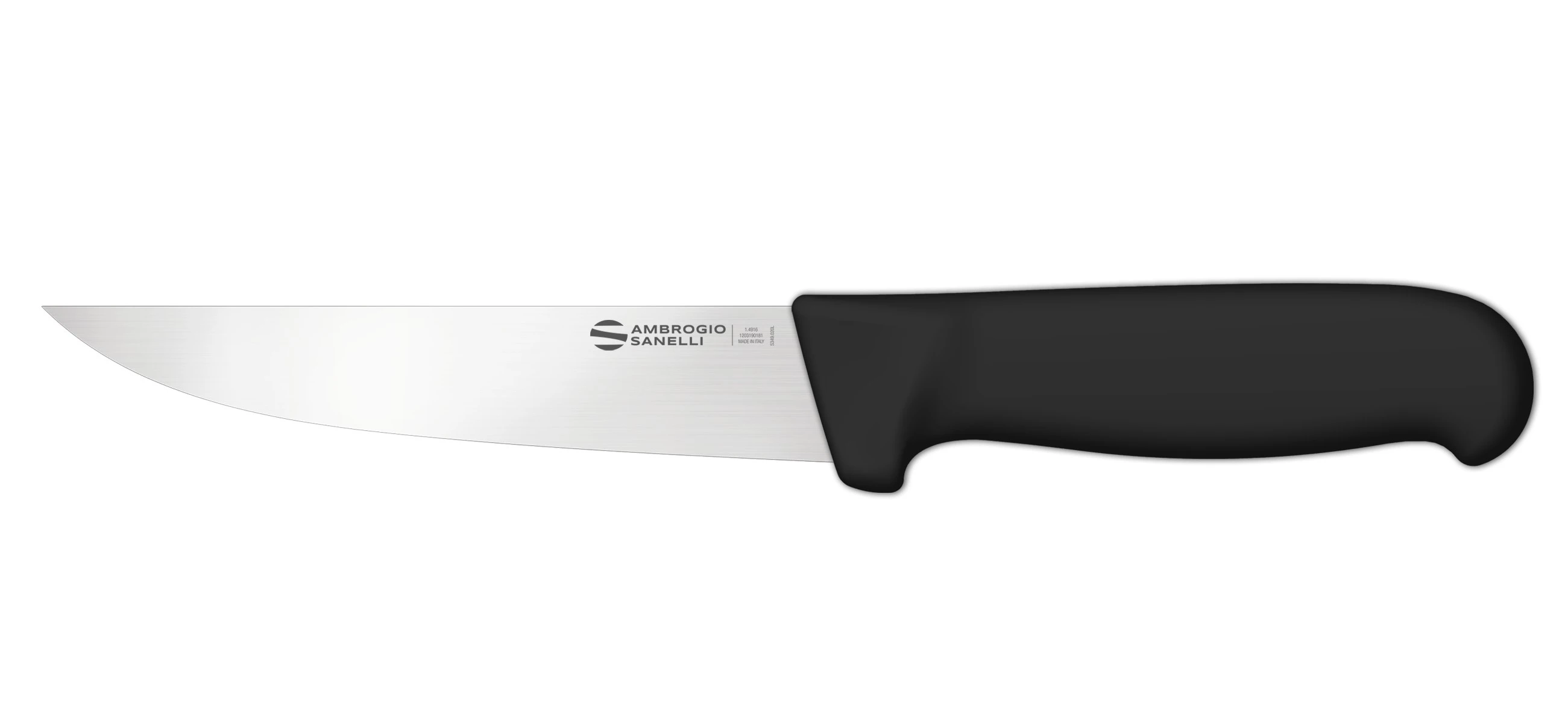 Нож Sanelli Ambrogio серии Supra, SD12016B, обвалочный 160 мм, черный Нож Sanelli Ambrogio серии Supra, SD12016B, обвалочный 160 мм, черный