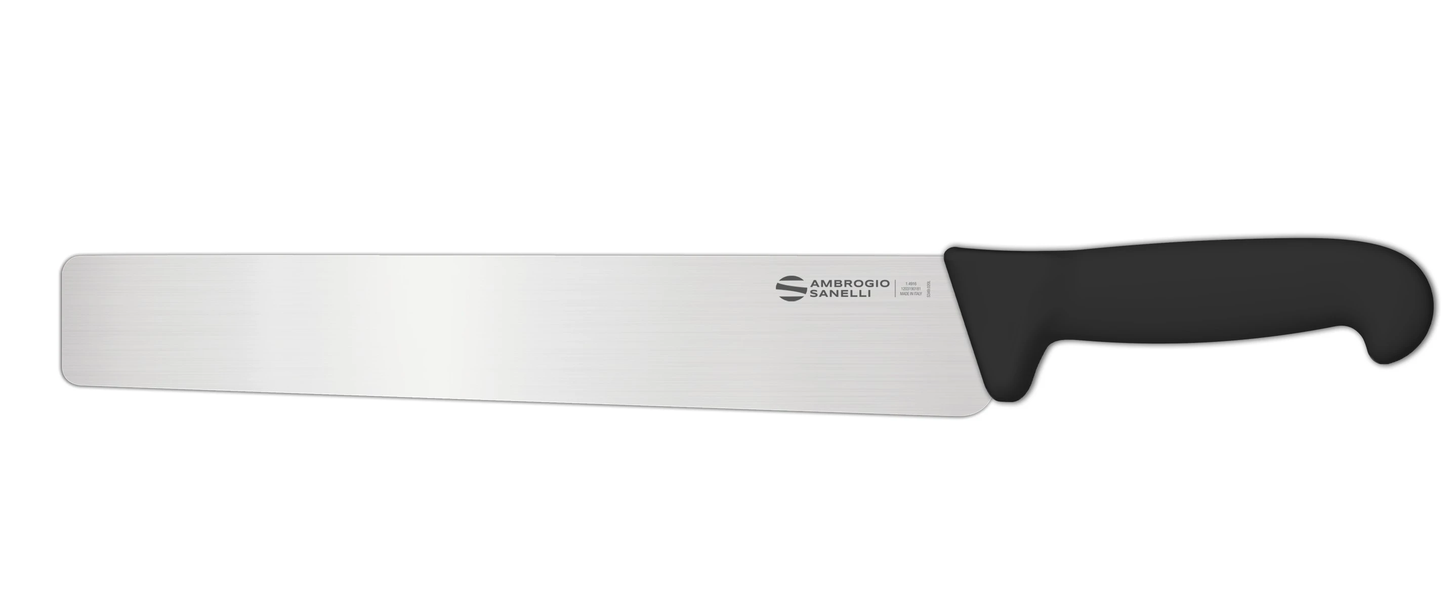 Нож Sanelli Ambrogio серии Supra, SA44030B, для сыра и салями 300 х 50 мм, черный