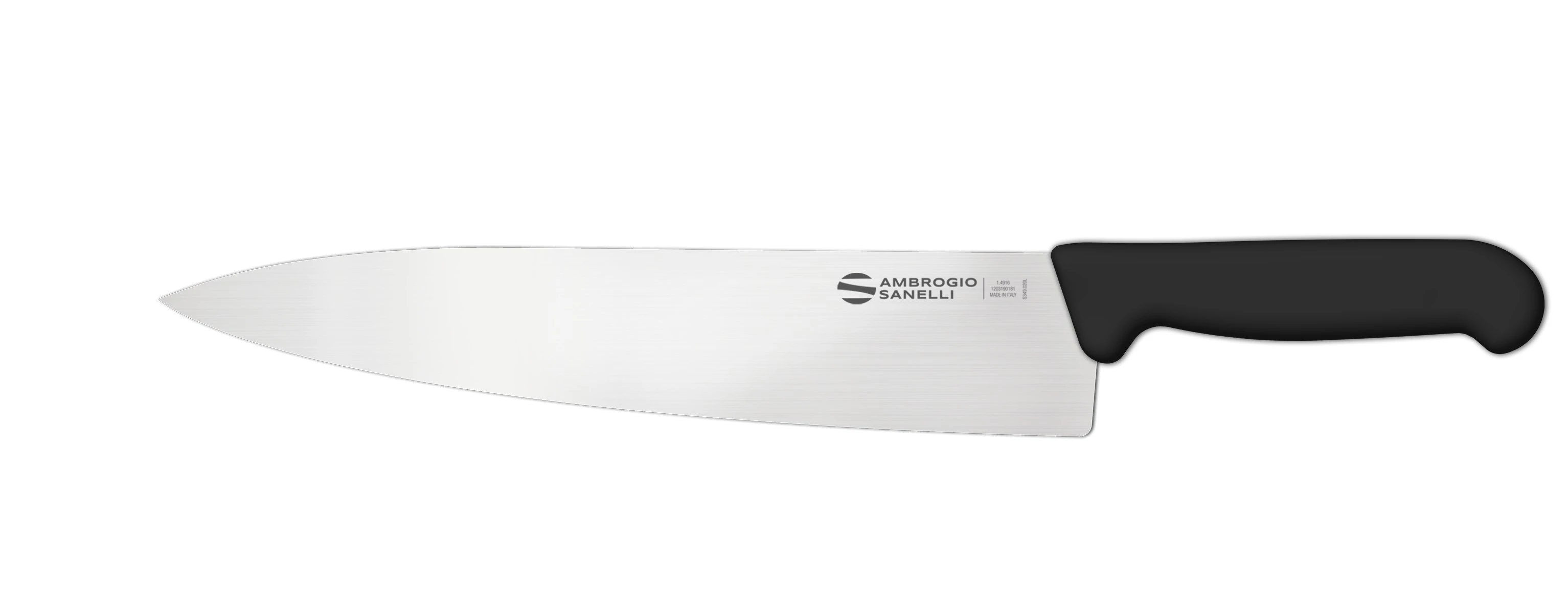 Нож Sanelli Ambrogio серии Supra, SC49030B, кухонный 300 х 58 мм, черный Нож Sanelli Ambrogio серии Supra, SC49030B, кухонный 300 х 58 мм, черный