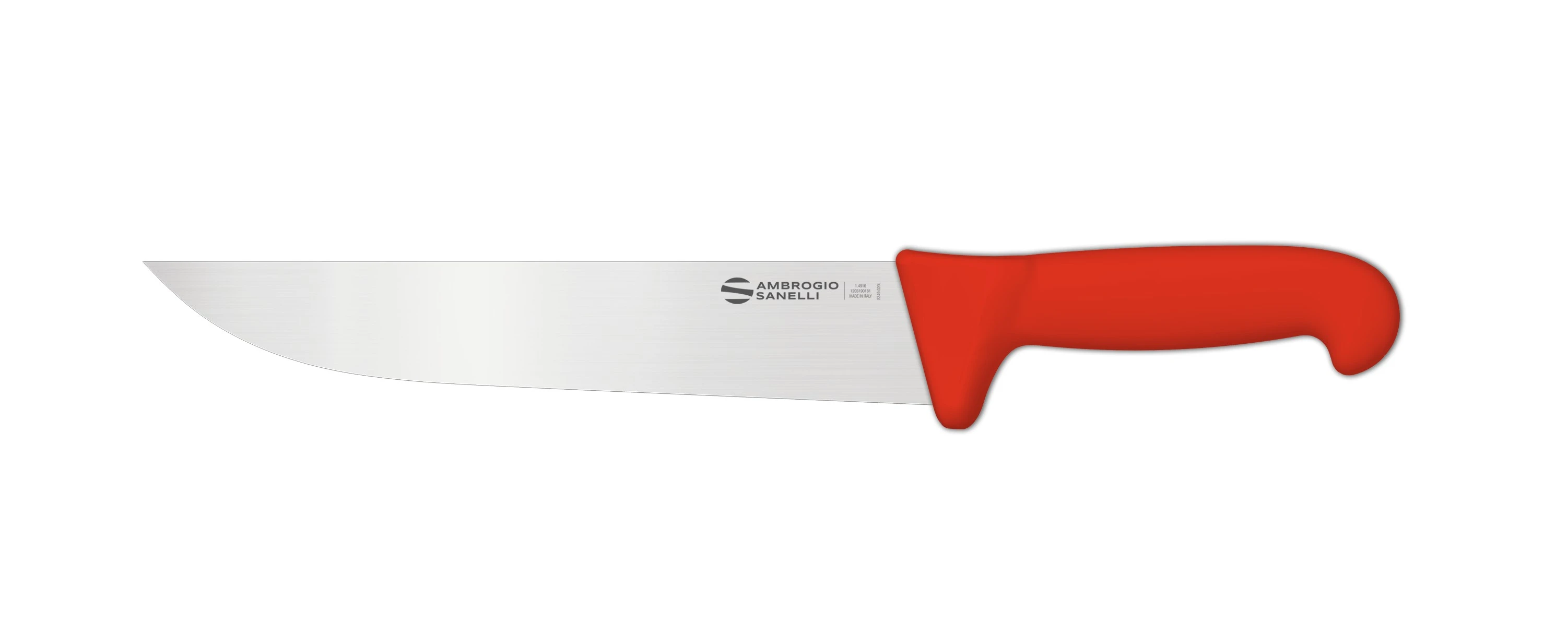 Нож Sanelli Ambrogio серии Supra Colore, SM09024R, для мяса 240 х 44 мм, красный
