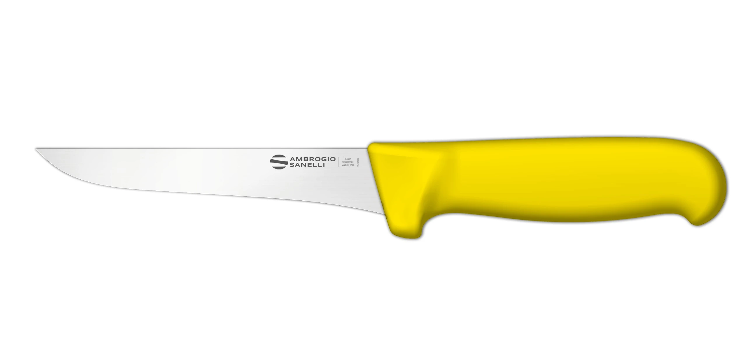 Нож Sanelli Ambrogio серии Supra Colore, SD07014Y, обвалочный узкий 140 мм, желтый