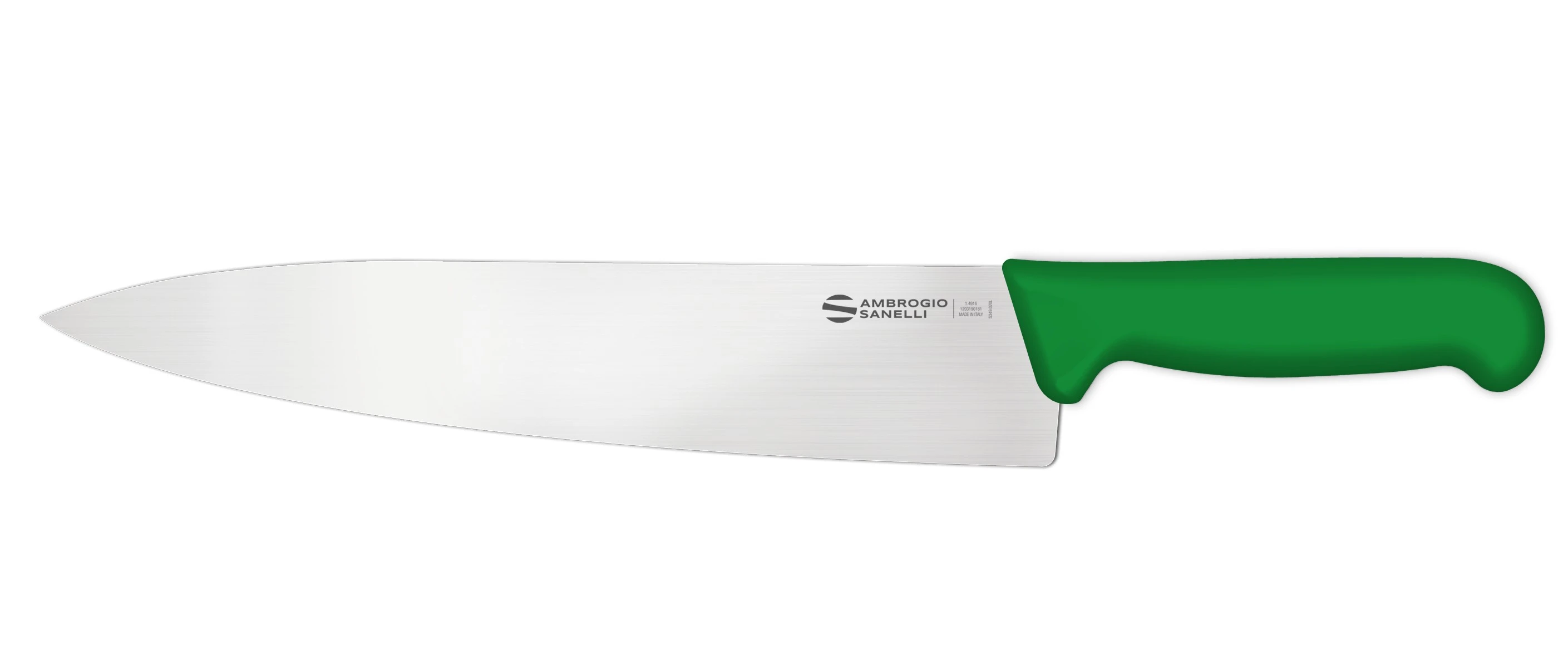 Нож Sanelli Ambrogio серии Supra Colore, SC49030G, кухонный 300 мм, зеленый