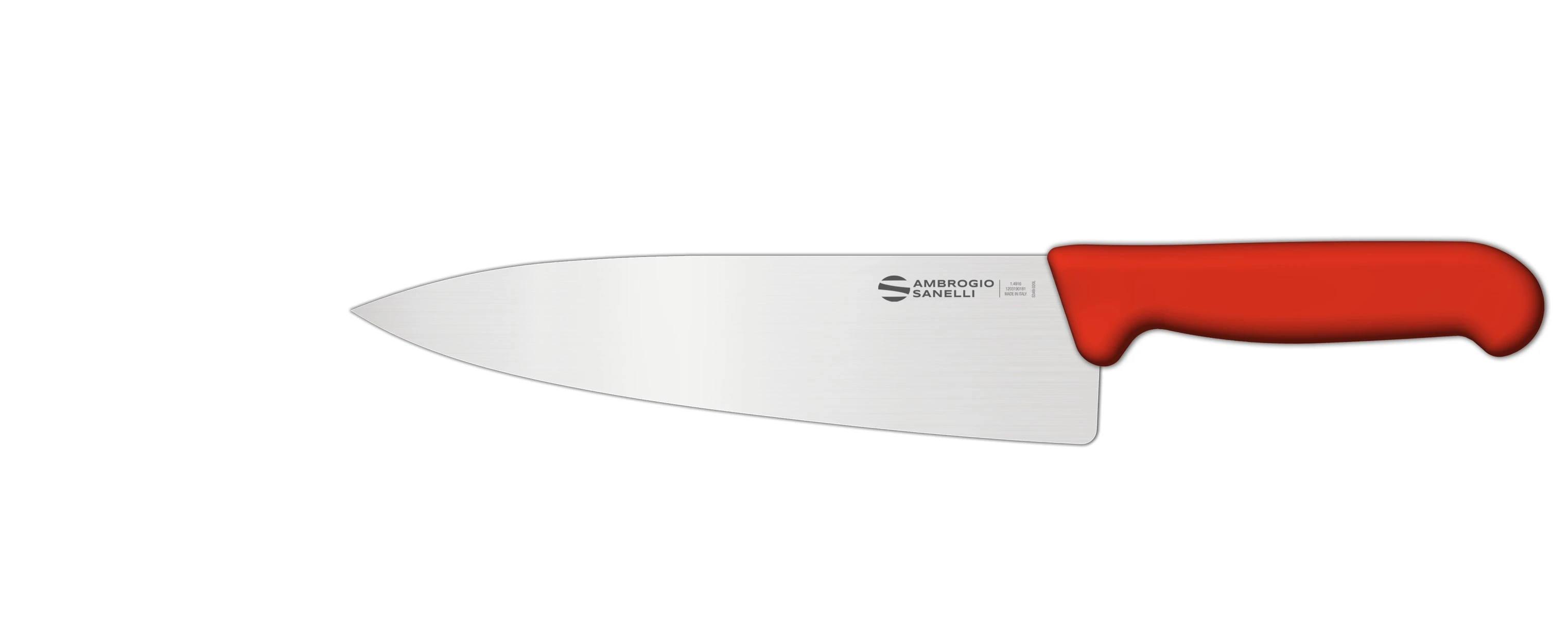 Нож Sanelli Ambrogio серии Supra Colore, SC49020R, кухонный 200 х 48 мм, красный