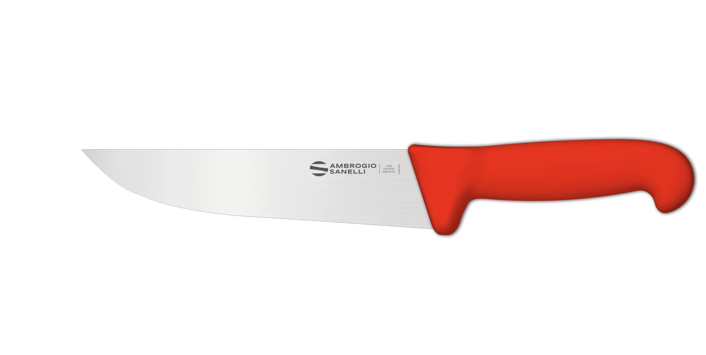 Нож Sanelli Ambrogio серии Supra Colore, SM09018R, для мяса 180 х 37 мм, красный