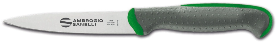 Нож Sanelli Ambrogio серии Tecna, TT82011G, для овощей 110 мм, зеленый Нож Sanelli Ambrogio серии Tecna, TT82011G, для овощей 110 мм, зеленый