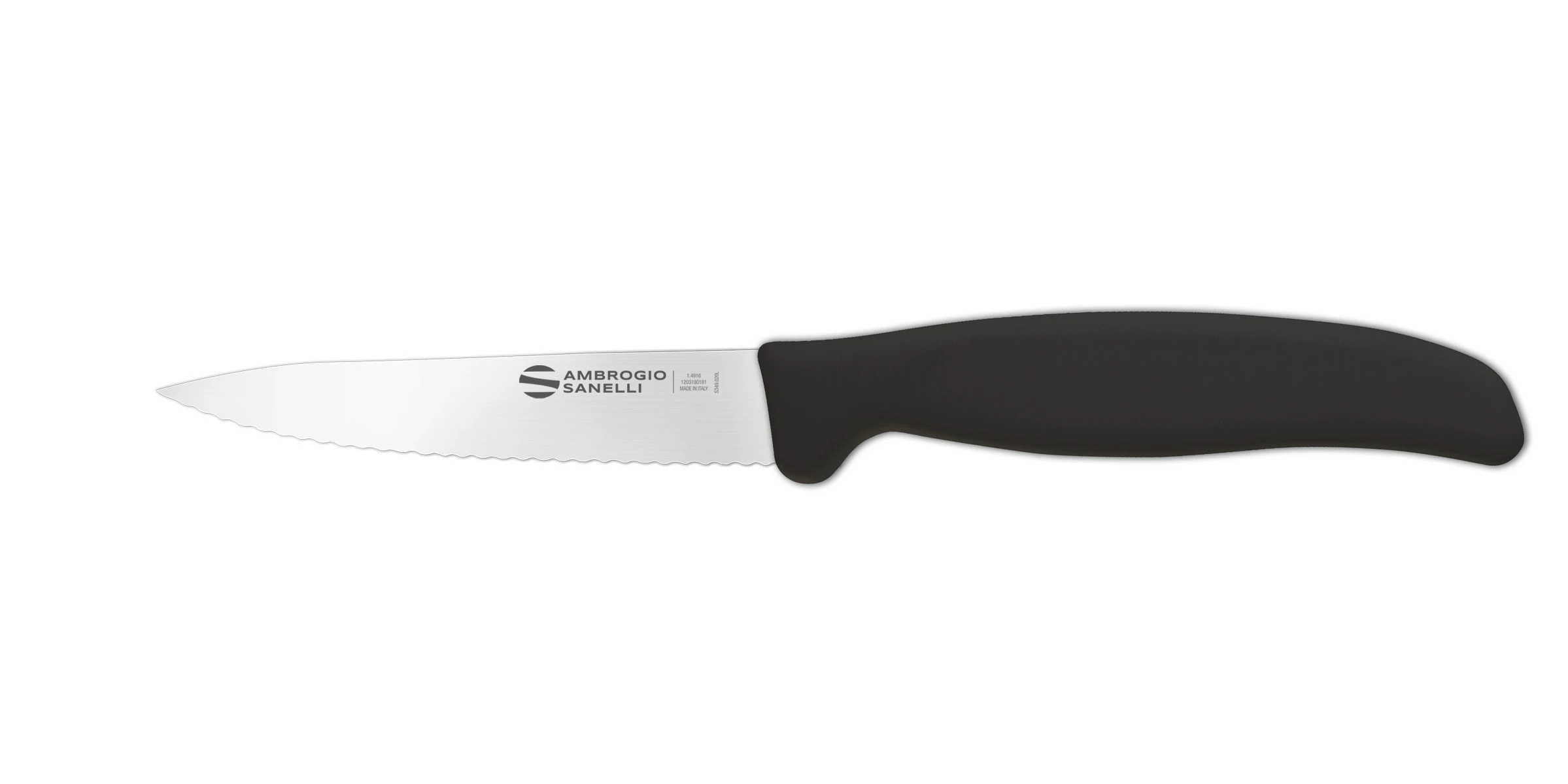 Нож Sanelli Ambrogio серии Supra, ST83009B, для овощей 90 мм, черный Нож Sanelli Ambrogio серии Supra, ST83009B, для овощей 90 мм, черный