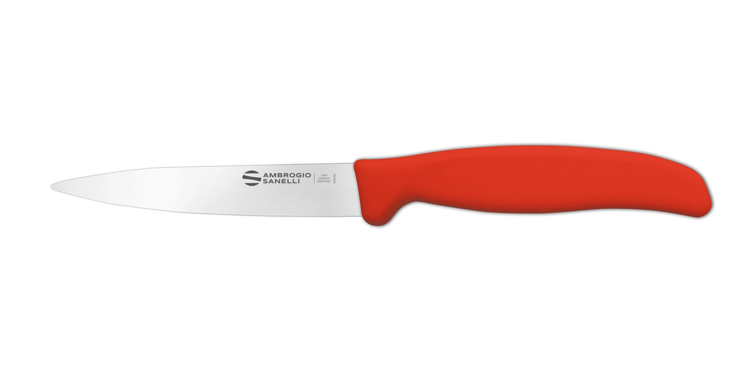 Нож Sanelli Ambrogio серии Supra Colore, ST82011R, для овощей 110 мм, красный