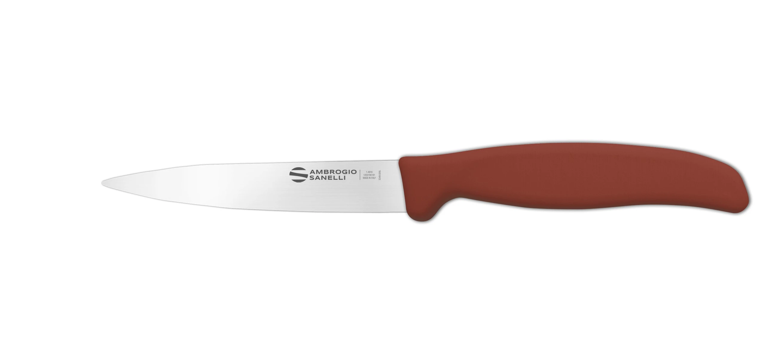 Нож Sanelli Ambrogio серии Supra Colore ST82011N, для овощей 110 мм, коричневый