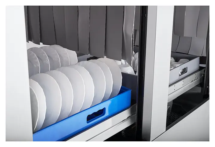 Туннельная посудомоечная машина Abat МПТ-1700-01 правая, на колесах