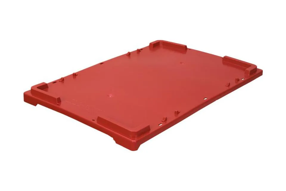 Ящик пластиковый Тара.ру Крышка 503 красная мороз.