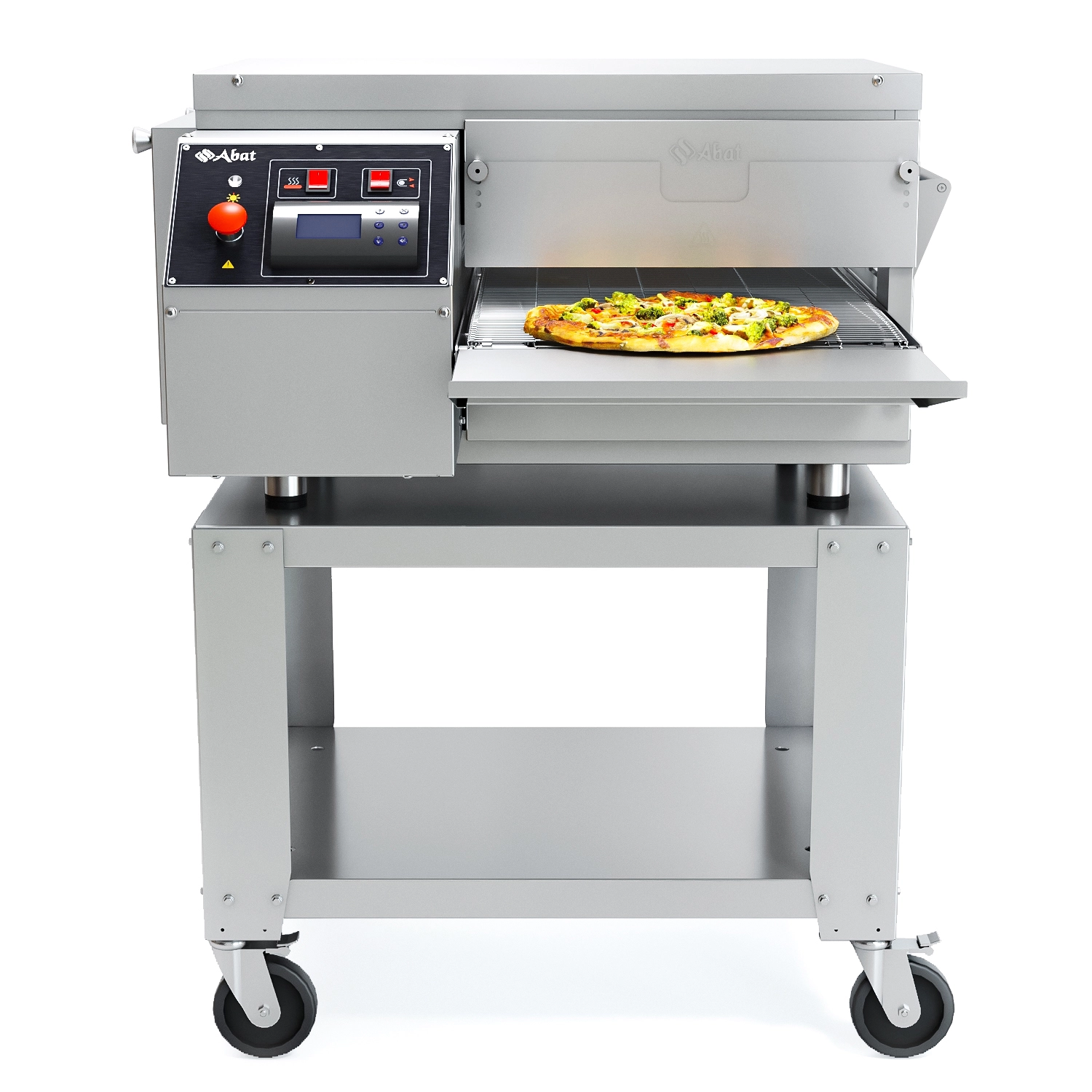 Печь для пиццы конвейерная Abat ПЭК-400 с дверцей