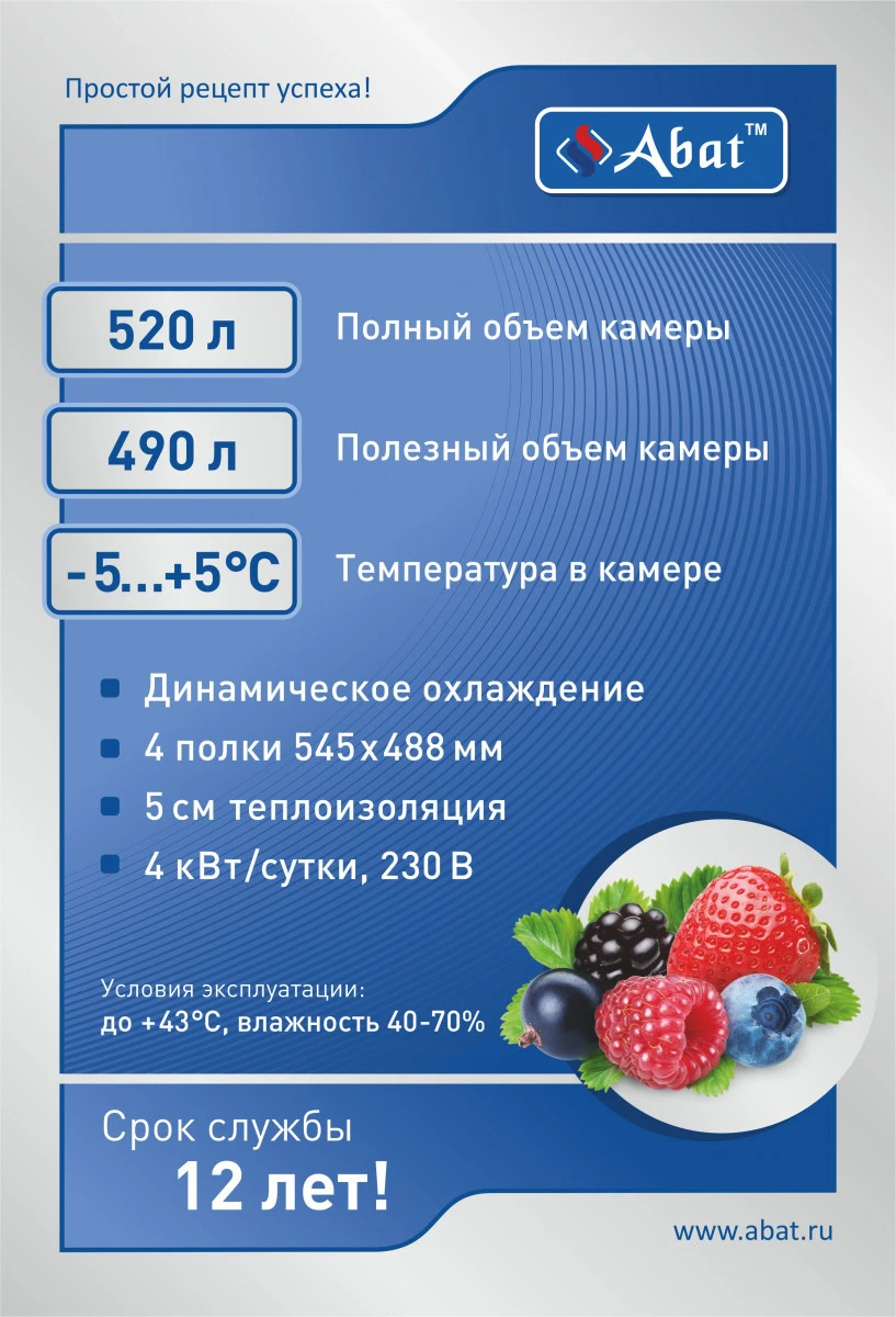 Шкаф универсальный Abat ШХ-0,5-01 нерж.