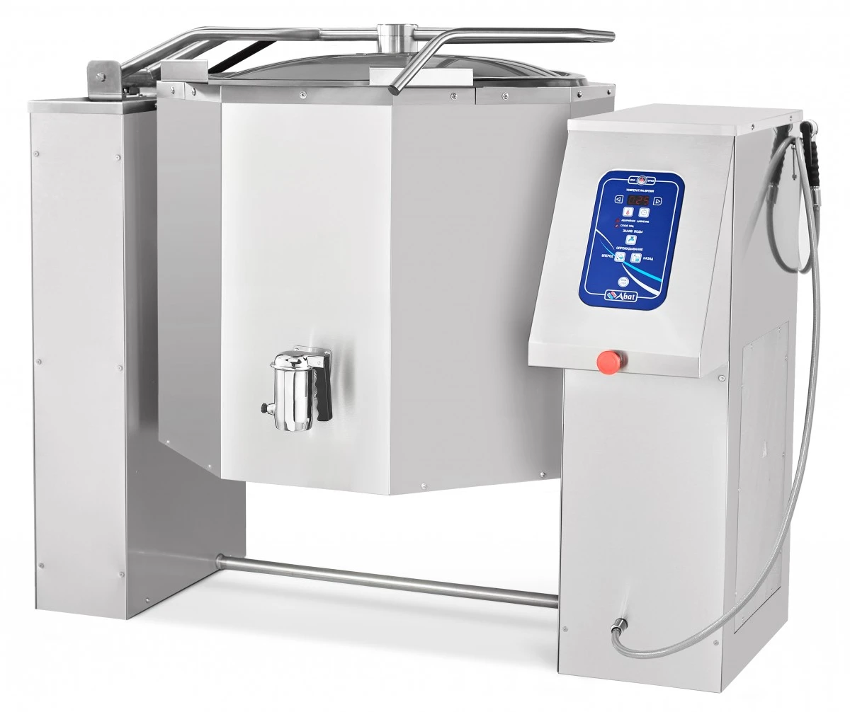 Котел пищеварочный Abat КПЭМ-160-О со сливным краном Котел пищеварочный Abat КПЭМ-160-О со сливным краном
