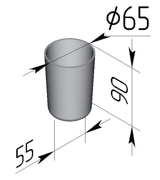Форма для печей Спика Форма Ром.баба d65х90h