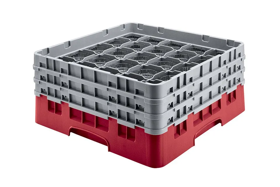 Кассета для бокалов Cambro 36S534 красн./беж.