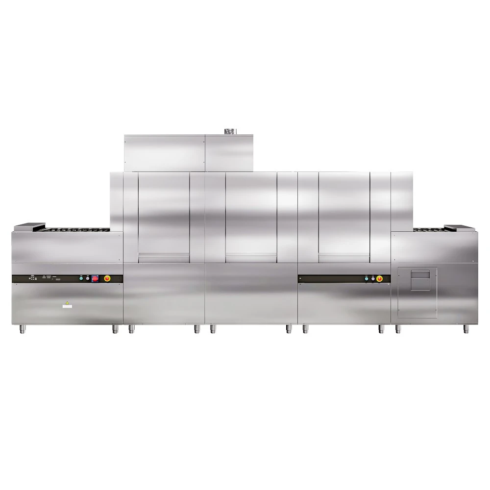 Туннельная посудомоечная машина Abat МПТ-2000К с пальчиковым конвейером левая Туннельная посудомоечная машина Abat МПТ-2000К с пальчиковым конвейером левая