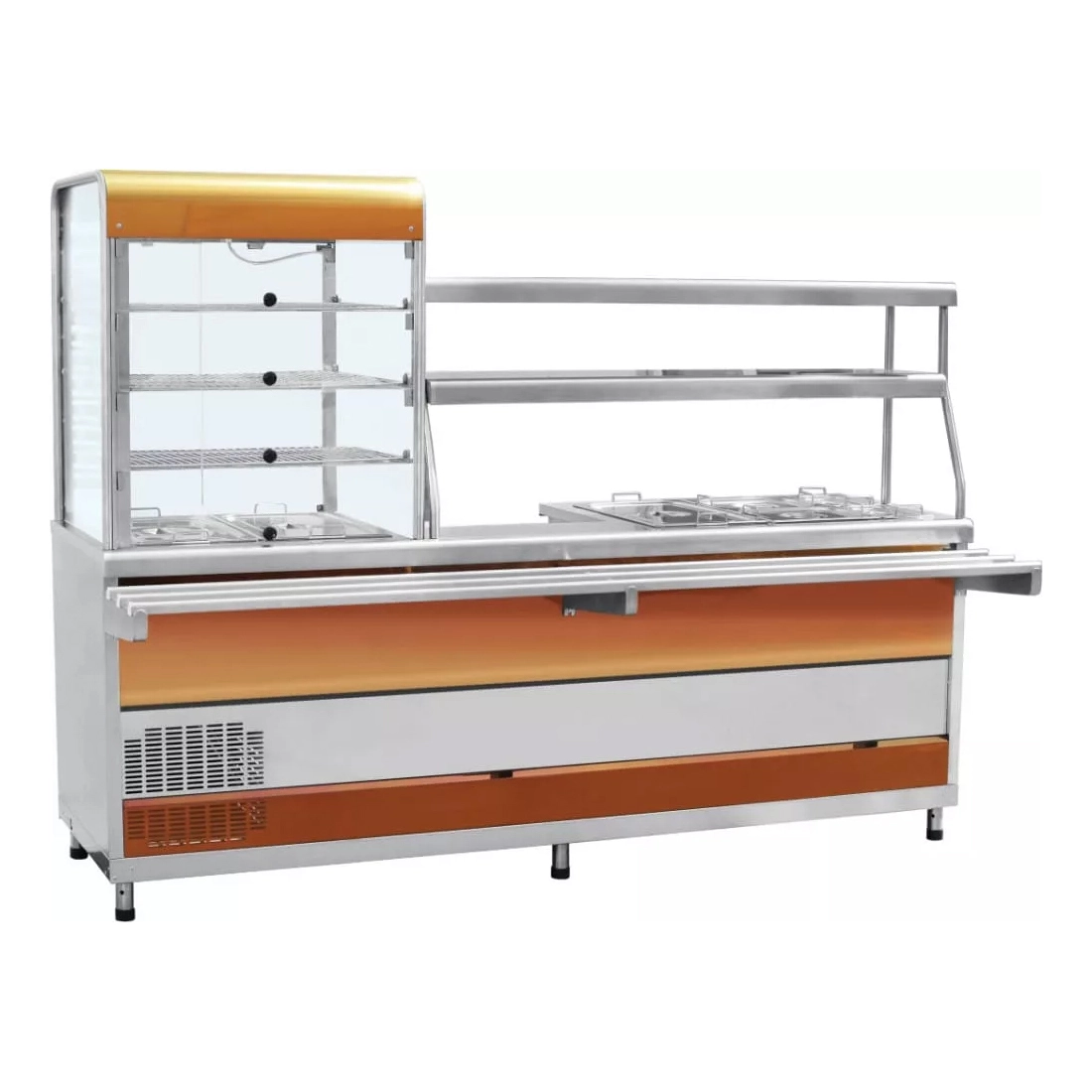Витрина для холодных закусок Abat ПВХМ-70КМУ (кр.зол.)
