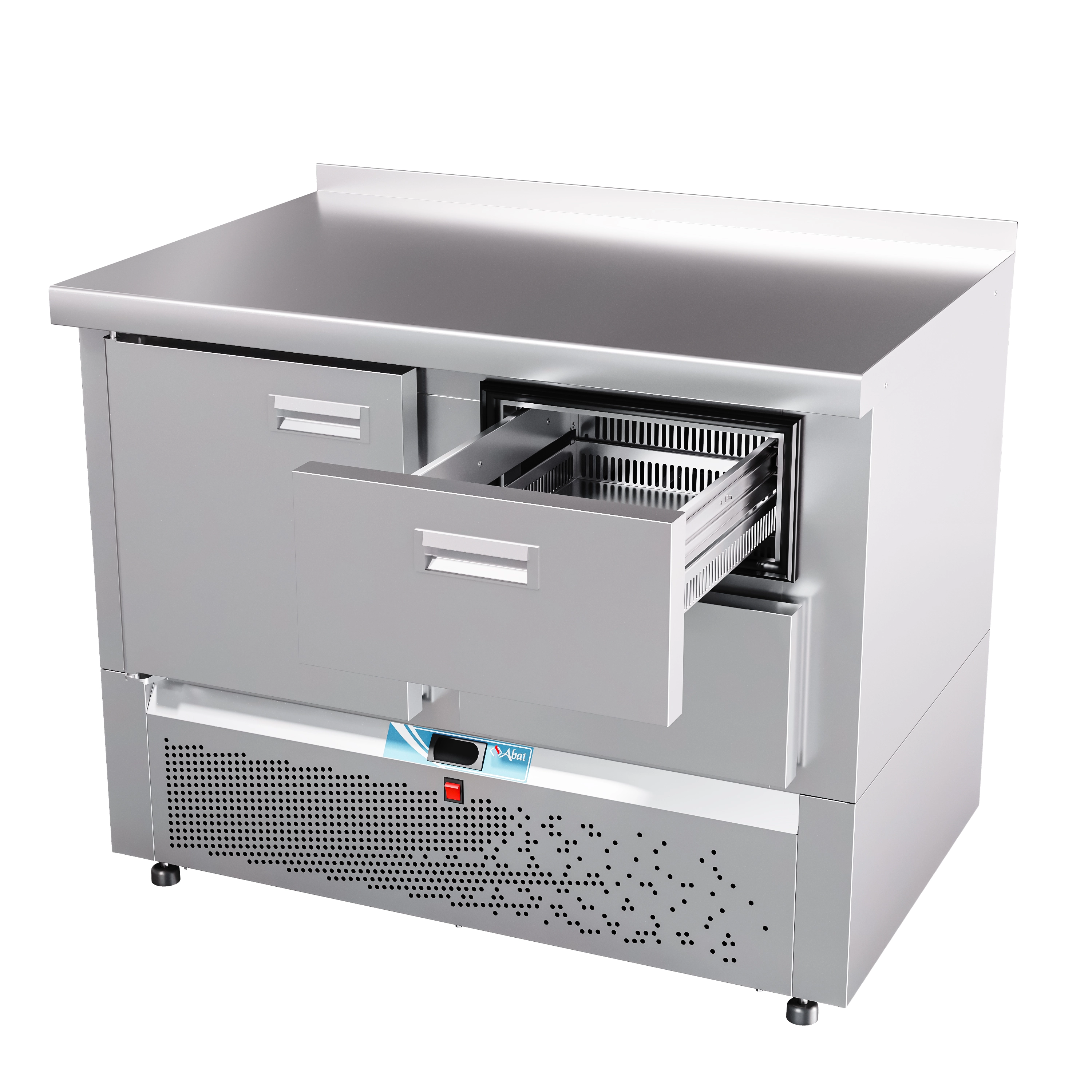 Стол холодильный Abat СХС-70Н-01 столешн. 202 с борт. (дверь-ящик 1/2)
