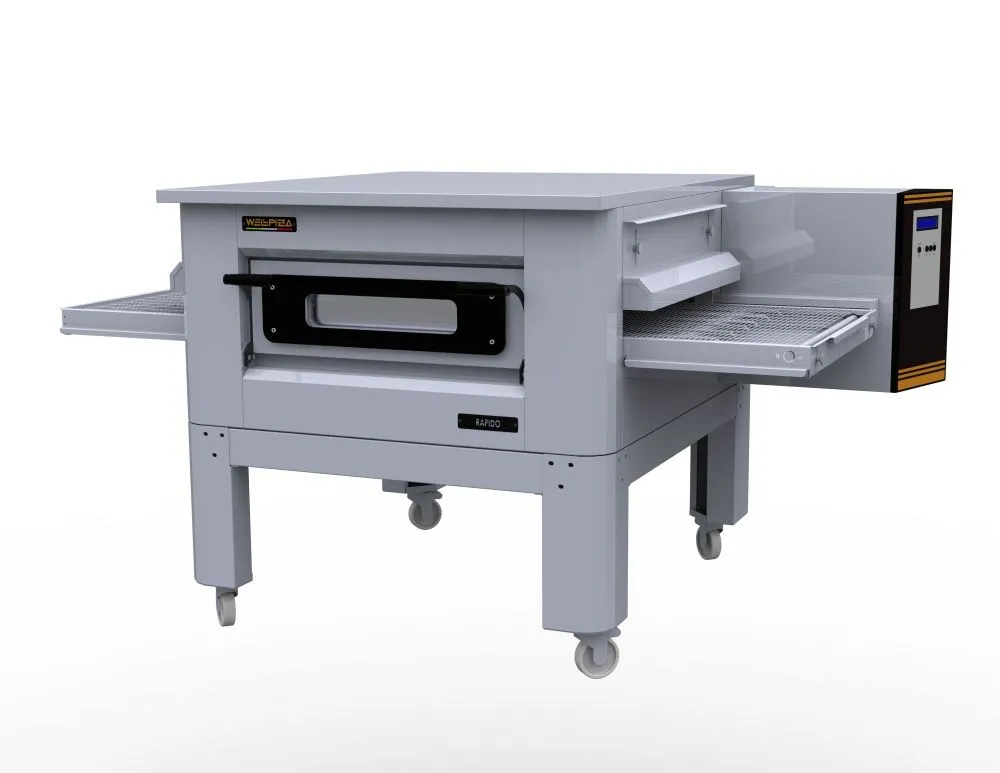 Печь для пиццы конвейерная WellPizza Rapido 85 со стендом