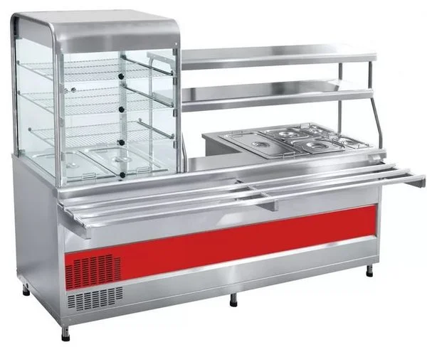 Витрина для холодных закусок Abat ПВХМ-70КМУ нерж. Витрина для холодных закусок Abat ПВХМ-70КМУ нерж.