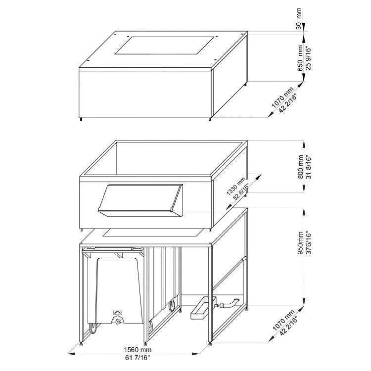 Бункер для льдогенераторов Brema DRB1200 * M800-1500-SPLIT800-1500