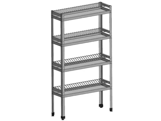 Стеллаж для посуды и приборов GPsteel СКТ4-с+ (GP)