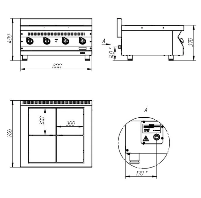 Плита Abat ЭПК-47Н Плита Abat ЭПК-47Н