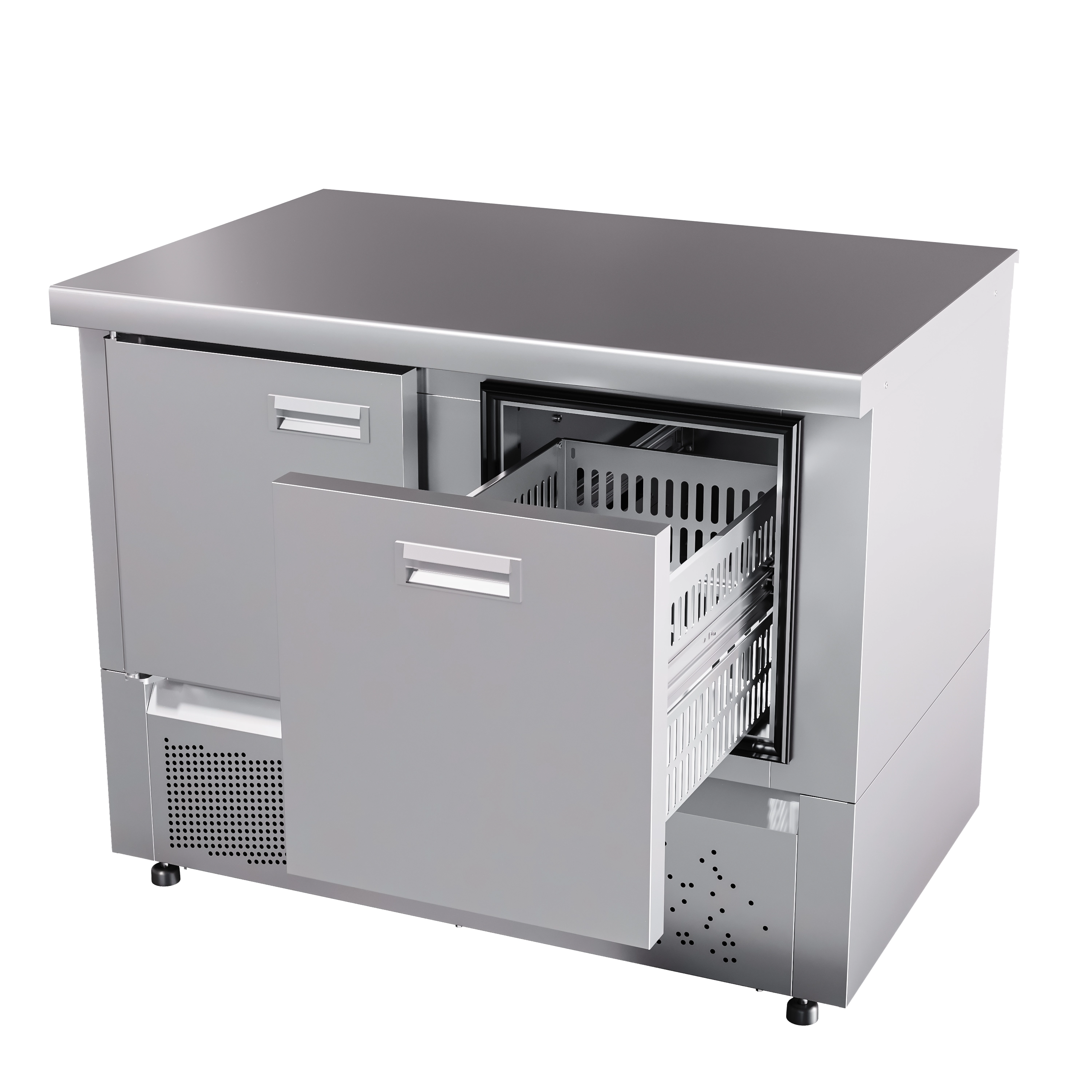 Стол холодильный Abat СХС-70Н-01 столешн. 202 без борт.(дверь-ящик1) Стол холодильный Abat СХС-70Н-01 столешн. 202 без борт.(дверь-ящик1)