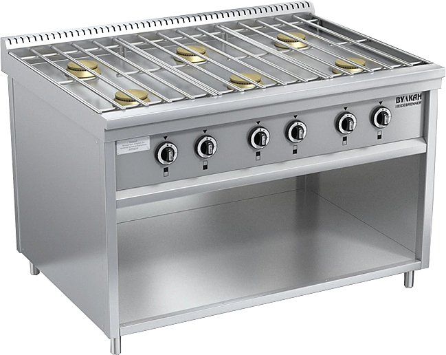 Плита Вулкан-Heidebrenner ПРГ-IIA-6М серия Standart 900, 823109, газовая