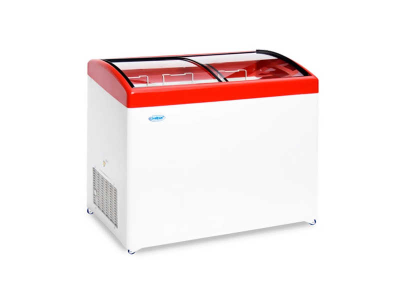 Ларь морозильный Снеж МЛГ 350 (красный)