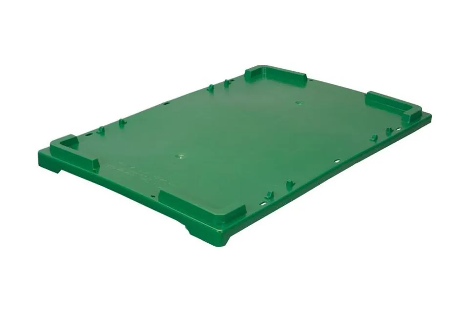 Ящик пластиковый Тара.ру Крышка 503 зеленая мороз.