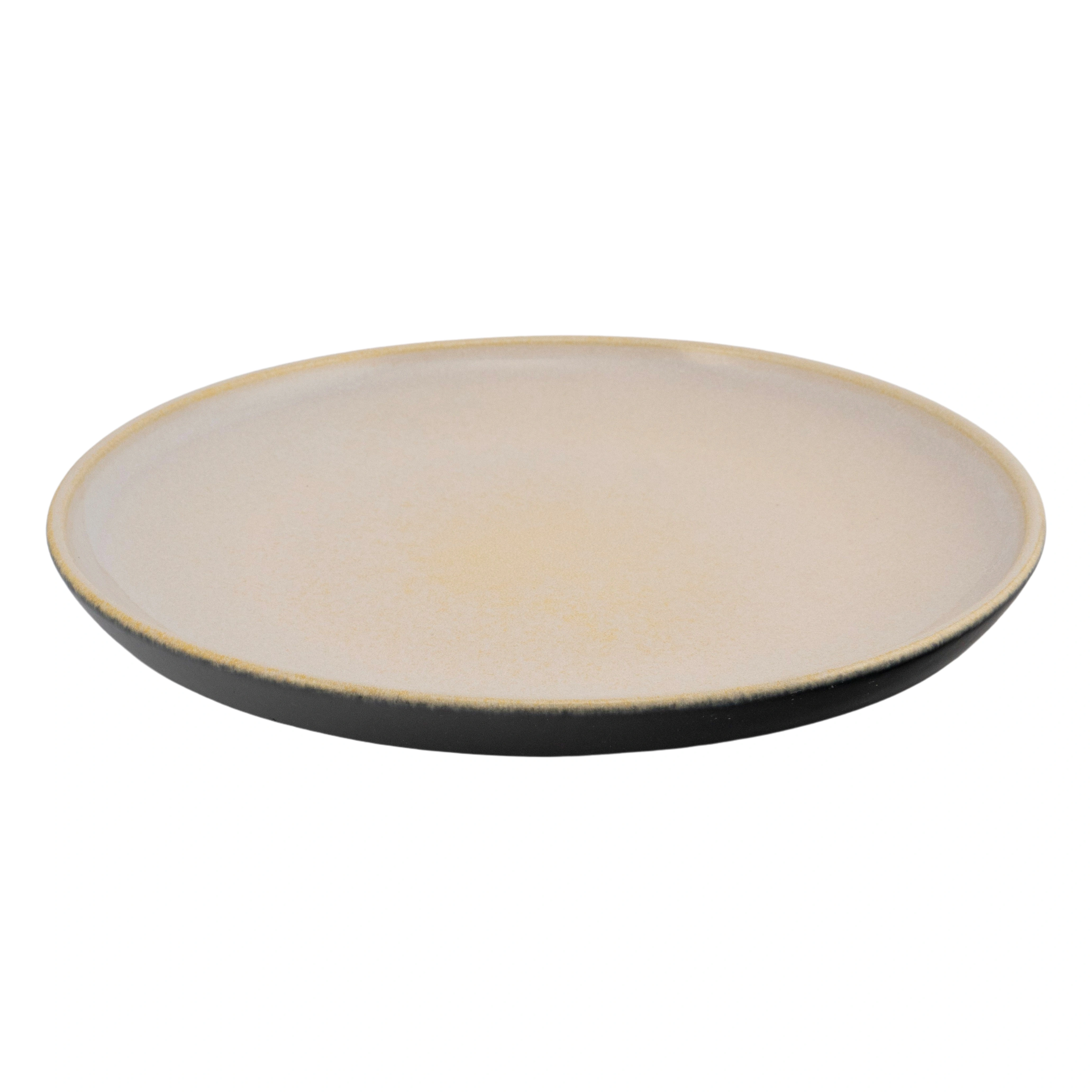 Тарелка Kutahya CRT27DU855A11, D=27см, H=3,15см CREAM/BLACK