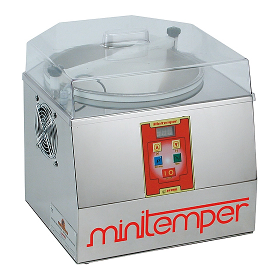 Машина темперирующая PAVONI MINITEMPER new Машина темперирующая PAVONI MINITEMPER new