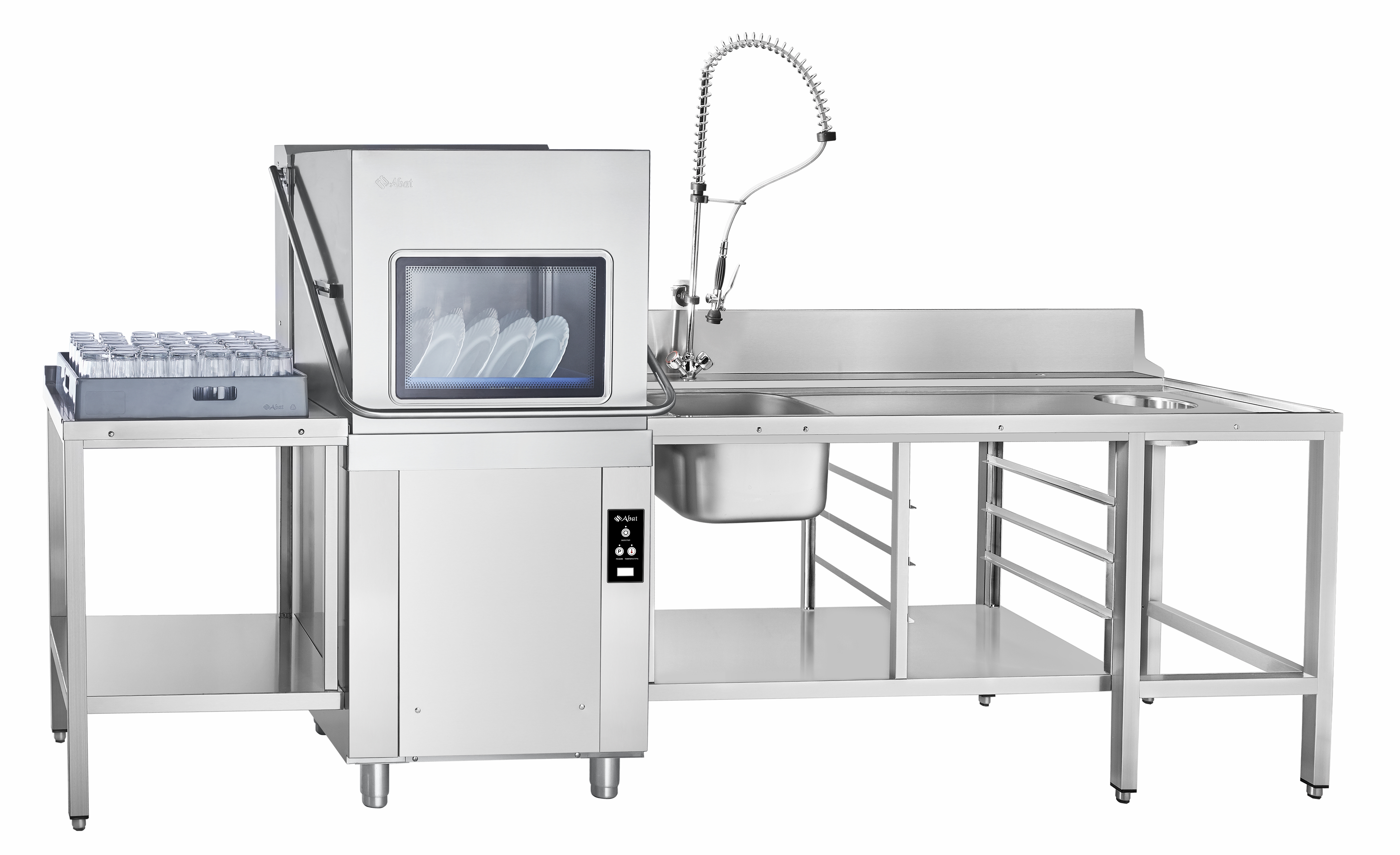Купольная посудомоечная машина Abat МПК-1100К