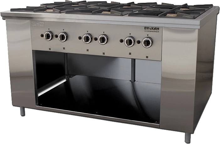 Плита Вулкан-Heidebrenner ПРГ-IIА-6 Maxi, 8231, газовая