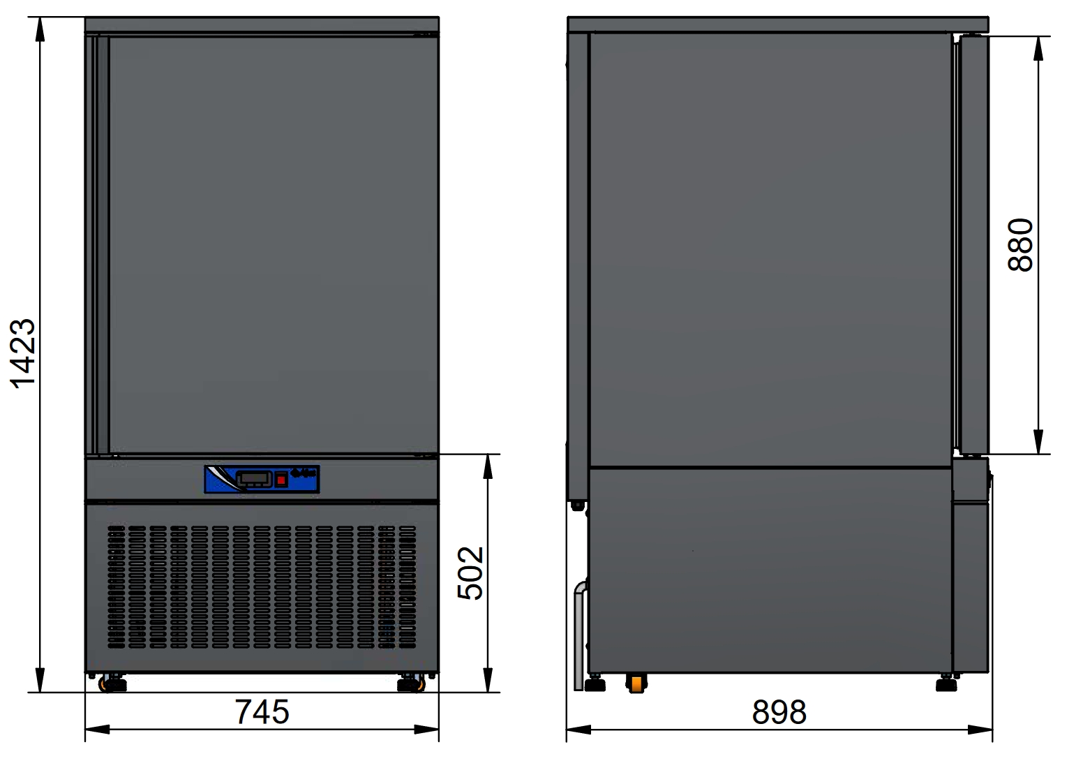 Шкаф шоковой заморозки Abat ШОК-10-1/1 LIGHT