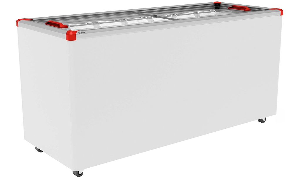 Ларь морозильный GELLAR FG 600 C красный v25