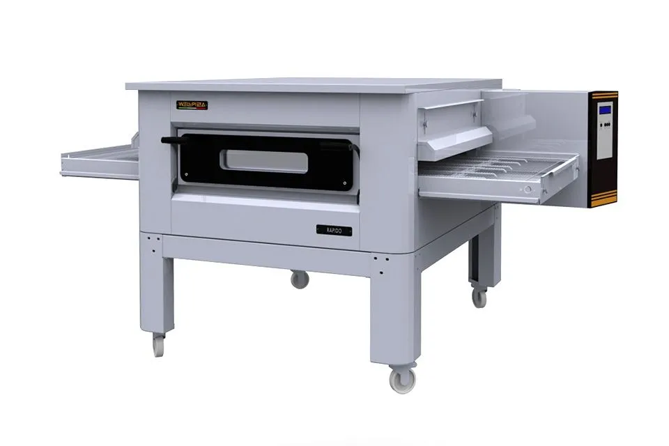 Печь для пиццы конвейерная WellPizza Rapido 115 со стендом