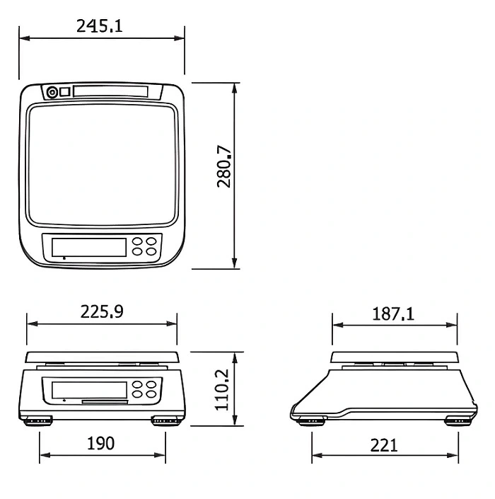 Весы для простого взвешивания CAS SWN-15 Весы для простого взвешивания CAS SWN-15