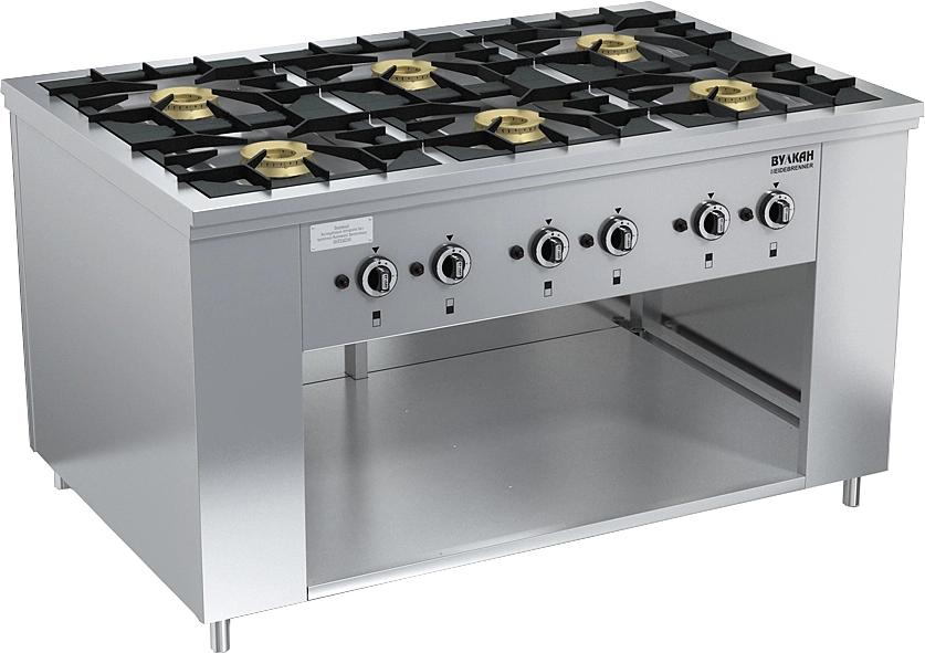 Плита Вулкан-Heidebrenner ПРГ-IIА-6 Maxi, 8231, газовая