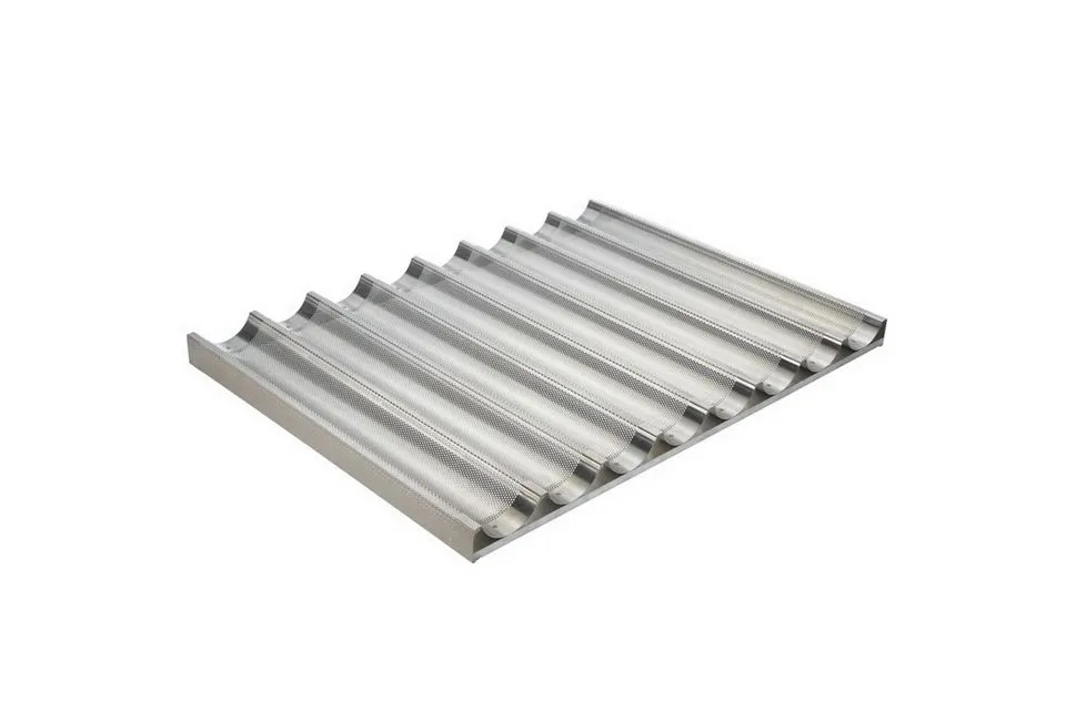 Противень для выпечки WLBake 800x600 мм, багетный, 8 волн