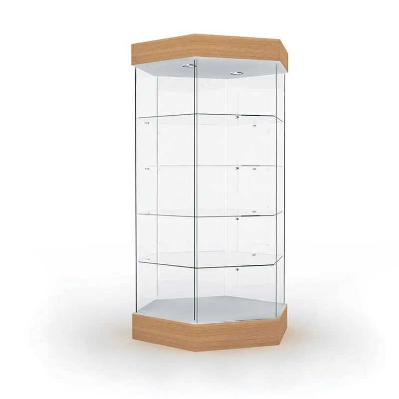 Витрина с освещением B-5, дуб сонома